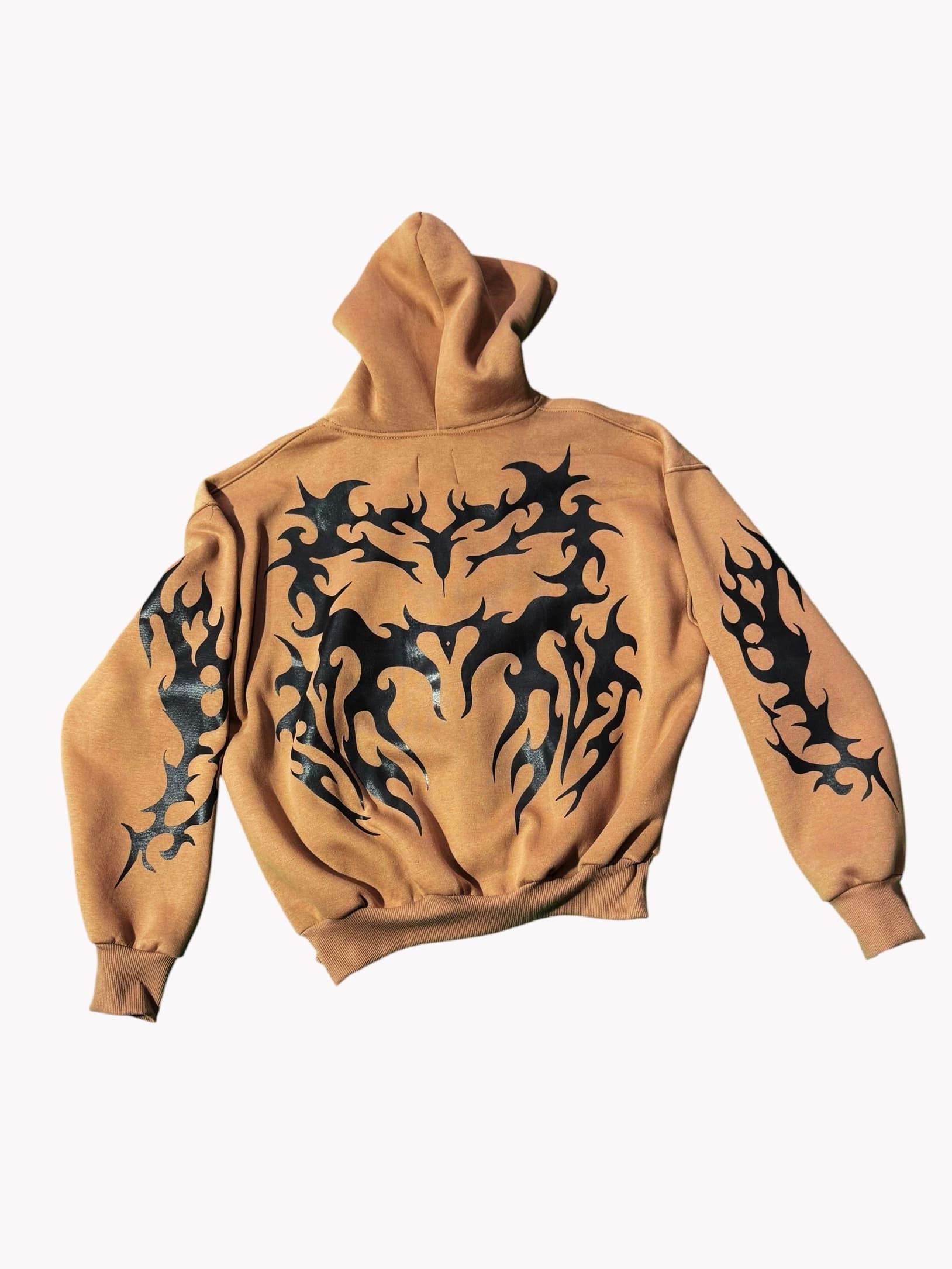 Hoodie Tan Zip